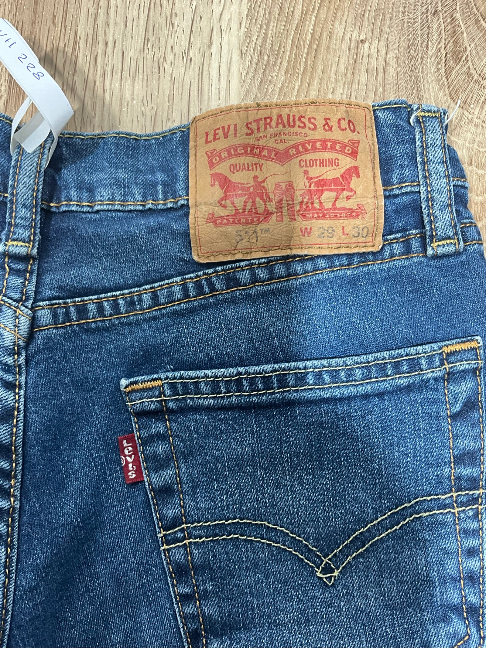 Jeans Levi's 511 Slim W28 L30 Denim Preppy 99% Algodón Azul Índigo lvh 228 – photo 8